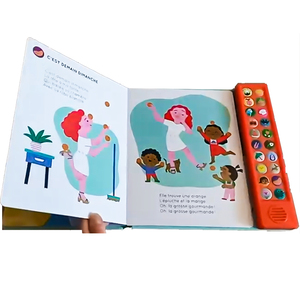 <span class=keywords><strong>Livre</strong></span> sonore interactif éducatif pour enfants avec boutons <span class=keywords><strong>audio</strong></span>, recherche d'animaux, planche d'apprentissage - Product Image 1