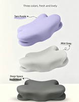 Oreiller cervical ergonomique en mousse à mémoire de forme rafraîchissante, ajustable, pour dormeurs sur le côté et sur le dos, avec housse amovible et respirante