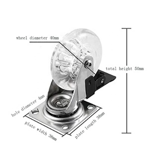 1,5 дюймов Поворотное Колесо можно использовать для приема гостей на множество приложений на колесиках - Product Image 3
