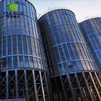 Silo de stockage à fond trémie pour maïs, blé, soja avec système de déchargement automatique des céréales
