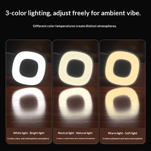 Assistant de caméra pour téléphone portable à axe unique avec éclairage selfie, écran de mise au point photo, éclairage d'appoint pour diffusion en direct et extérieur - Product Image 4