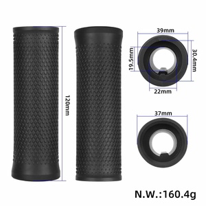 1 ensemble de poignées de guidon originales noires NB Scooter MAX G2, couvre-poignées en Silicone antidérapant pour NB G2 G65 F2 Pus F2 Pro - Product Image 2