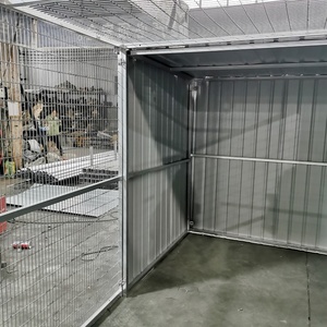 Chenil pour chiens en treillis soudé en fil de fer galvanisé Grand abri pour chiens avec panneau étanche Enclos pour chiens - Product Image 3