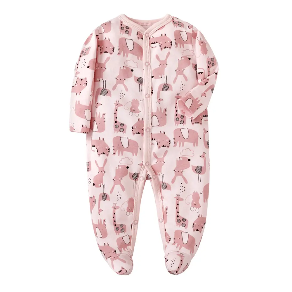 Newborn Infant Baby Boy Girl Clothes Print Color Long Sleeve Romper Jumpsuit One Piece Bodysuit Fall Outfit Baby Rompers
