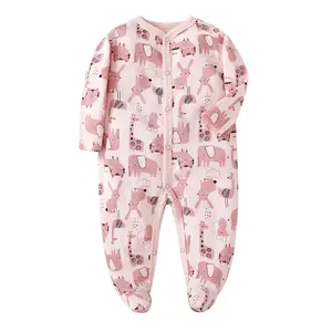 Pasgeboren Baby Baby Jongen Meisje Kleding Print Kleur Lange Mouw Romper Jumpsuit Eendelig Bodysuit Herfst Outfit Baby Rompertjes