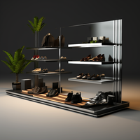 Étagères murales de baskets de chaussures de haute qualité présentoir d'étagère murale pour magasin de chaussures de sport
