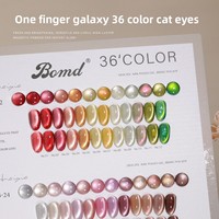 Ensemble de gel de vernis à ongles UV 36 couleurs Poudre liquide longue durée pour salon DIY Art Mettant en vedette le nuancier de gel en cristal pour les yeux de chat 15ml
