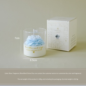 QD زهور خضراء وردية أرجوانية صفراء وزرقاء زجاج الفاوانيا لحفلات الزفاف واستحمام الأطفال - Product Image 3