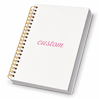 Carnet à spirale personnalisé ODM, format A4, 100 pages, cahier d'écriture quotidienne, boîte cadeau en option, usine de cahiers