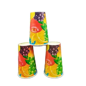 disposable recyclable cold drink paper cup 12oz 16oz 20oz