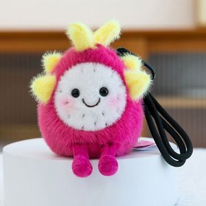 ชุดตุ๊กตาผลไม้ขายส่ง ของรางวัลเครื่องคีบตุ๊กตา - ตุ๊กตาพีช ทุเรียน แก้วมังกร อุปกรณ์สำหรับตู้คีบตุ๊กตา - Product Image 6