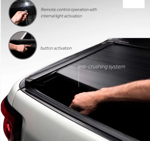 Cubierta de lona enrollable retráctil eléctrica/manual de aleación de aluminio impermeable de bajo <span class=keywords><strong>precio</strong></span> para <span class=keywords><strong>Nissan</strong></span> NP300/Ranger <span class=keywords><strong>4x4</strong></span> - Product Image 4