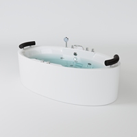 Baignoire gonflable en verre, Design de fenêtre, baignoire à angle rond en acrylique