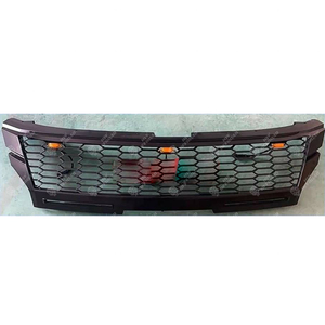 Calandre de course de pièces d'auto noires de pick-up 4x4 avec lumière ambre pour Mitsubishi Triton L200 2019 2020 <span class=keywords><strong>2021</strong></span> grilles de radiateur de voiture Bodykit - Product Image 5