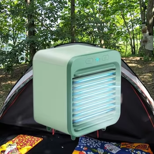 Mini-refroidisseur d'air USB <span class=keywords><strong>pour</strong></span> dortoir avec 3 vitesses, ventilateur portable compact <span class=keywords><strong>pour</strong></span> chambre, bureau, camping - Product Image 1