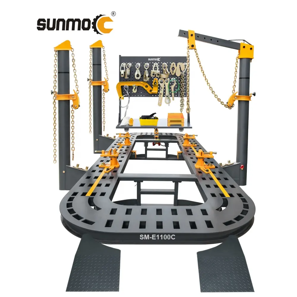 Sunmo Used cheap pulling straightening car bench auto body classis straightener o liner repair car frame machine