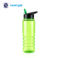 Bouteille d'eau en plastique personnalisable avec logo, légère, réutilisable, sans BPA, production OEM