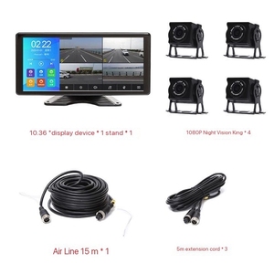 إنذار ذكي 4 قنوات بشاشة عرض LCD شاشة عرض LCD حافلة شاحنة كشف عن النقطة العمياء 4 - Product Image 4
