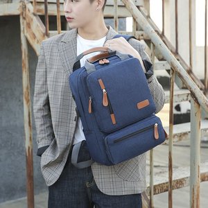 Men's Business Backpack 15-Inch Waterproof Travel Bag Set With Shoulder Bag And Pouch For Work And School - Product Image 2
