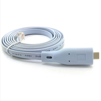 Cable de consola USB tipo C a RJ45 con Chip FTDI RS232, carga rápida 3A de 6 pies para portátiles MacBook, auriculares, escáneres de código de barras