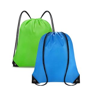 Sac à dos à cordon personnalisé avec logo, imperméable, durable, pliable, pour la gym, le sport, les voyages, la randonnée et le rangement d'objets - Product Image 3