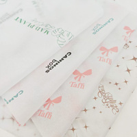 Papier de soie biodégradable blanc en gros, logo personnalisé, papier de soie personnalisé avec logo imprimé, personnalisé pour l'emballage de cadeaux de marque