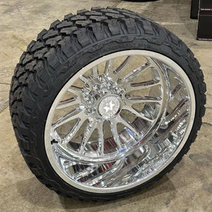 ล้อรถบรรทุกแบบฟอร์จขอบลึก 8x170 6x5.5 8x180 6x139.7 8x6.5 24x12 22x14 24x14 26x14 ขอบโครเมียม เหมาะสำหรับ F250 F350 - Product Image 1