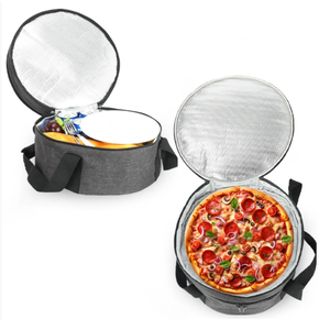 Sacs isothermes ronds à double couche pour le déjeuner, sacs thermiques pour pizza, porte-casseroles réutilisables, sacs isothermes pour les fêtes en plein air - Product Image 3
