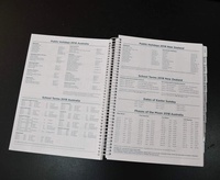 Agenda quotidien spiralé personnalisé en usine avec des onglets de séparation d'index mensuel Agenda 2027 Agenda