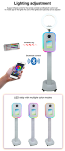 Nouvelle Machine Photobooth 2026 à Prix Usine avec Éclairage RGB, Colonnes en Aluminium à Deux Sections et Support Blanc pour iPad et Appareil <span class=keywords><strong>Photo</strong></span> Reflex Numérique - Product Image 5