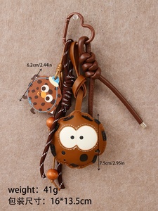 Diseño Creativo 2026, Nuevas Decoraciones para Bolsos, Regalo de Cumpleaños para Niños, Accesorios de Moda para Mujer, Dijes de Galletas Marrones de Cuero PU Suave - Product Image 6