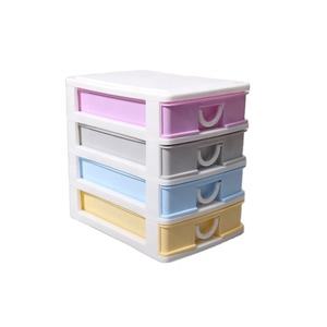 Organizador de <span class=keywords><strong>Escritorio</strong></span> de 4 Niveles, Clasificador de Accesorios, Joyería, Cosméticos y Papelería, Caja Organizadora de Plástico, Mini <span class=keywords><strong>Cajonera</strong></span> - Product Image 1