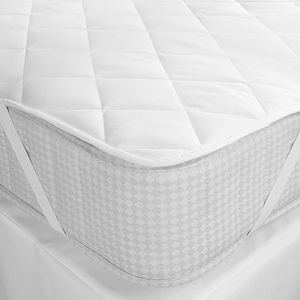 <b>Bamboo</b> Fiber Fitted <b>Sheet</b> Mattress Protector 1.8m Bed Non Slip Breathable Dustproof Fully Enclosed White Cover - Product Image 3
