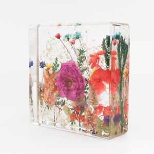 Flor real en resina seca floral resina epoxi flor resina pisapapeles hogar boda decoración regalos románticos - Product Image 2