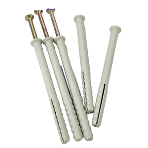 Cheville d'expansion en plastique pour fixation à marteau, vis, <span class=keywords><strong>clou</strong></span>, cheville murale, finition galvanisée, tête hexagonale, filetage M6 - Product Image 1