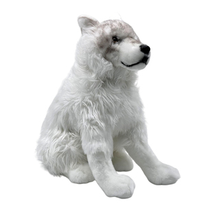 Thực tế 18 \ "siêu mềm bắc cực Sói Thú nhồi bông PP bông đầy Tundra động vật cho trẻ em món quà sinh nhận-canis lupus arctos - Product Image 5