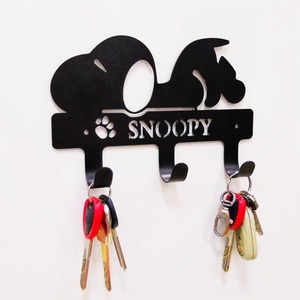 <strong>Snoopy</strong> Creative Cartoon Metal Novelty Hook Non-Trace Iron Design for Kitchen Bathroom Bags Tools - Product Image 1