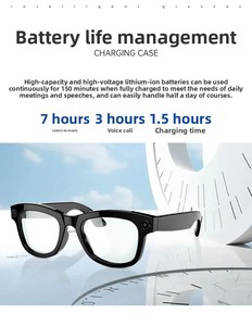 Cámara M01 Anti-Shake WIFI Gafas inteligentes con asistente de voz Chatgpt 2025 AI Traducción Auriculares portátiles inteligentes - Product Image 4