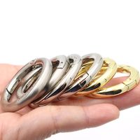 Aksesoris Gantungan Kunci Tas Berkualitas, Cincin Pegas Logam, Bentuk Carabiner Custom, Cincin Pegas Bulat dengan Logo dan Teks Terukir