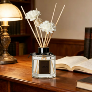 Premium Quality Reed Diffuser Set 50ml Glass for Quiet Office <strong>Environment</strong> a Small Amount of Alcohol - Product Image 4