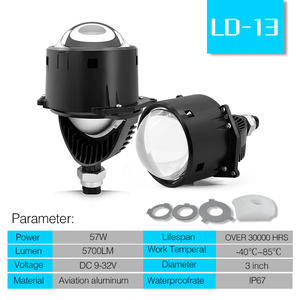 Lente Projetora Bi LED de 3 Polegadas LD-13 55W 6000K para Farol de Carro com Padrão de Luz Perfeito - Product Image 6