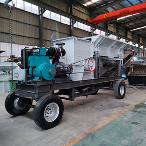 Concasseur mobile monté sur camion pour pierres usagées en béton minerai concasseur à marteaux de type boîte 30-200TPH avec écran - Product Image 2