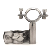 Collier de serrage sanitaire en acier inoxydable SS304 de haute qualité, 1/2"-4", fixation fixe, personnalisable ODM/OEM, résistant à la corrosion, circulaire