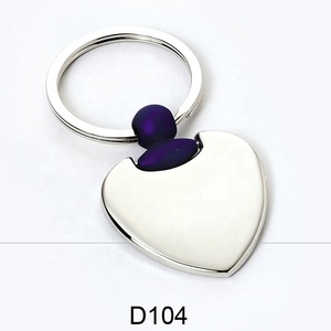 Biểu Tượng Tùy Chỉnh Đồng Bằng Đơn Giản Hình Chữ Nhật Trái Tim Hình Bầu Dục Vòng Hình Hợp Kim Kẽm Vòng Chìa Khóa Kim Loại Với Cá nhân Khắc - Product Image 1