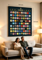 En stock, prêt à être expédié, cadeau de Noël, poster de film à gratter, poster de liste de films à regarder, 100 films à vendre