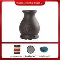 Pot de massage Fire Dragon intégré anti-brûlure avec pierre de Bian pour moxibustion, équipement de massage et de moxibustion