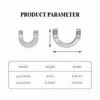 Vente en gros usine 100 pièces d'accessoires de pêche : Clevises pliées en laiton et rotatives pour leurres spinnerbaits DIY et leurres de traîne, pour la pêche à la carpe, au bar et en eau douce