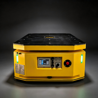 Chariot de transfert sans rail AGV, véhicule à guidage automatique, chariot à plateau alimenté par batterie, chariot électrique pour la manutention des matériaux en usine