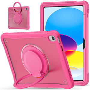 Suitable for 2025 iPad 11th generation tablet case with rotating stand, 12.9-inch wrist strap, shockproof full-cover tablet case - Product Image 6