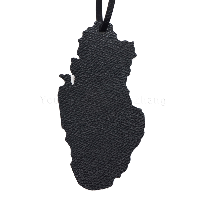 Carte du Qatar-Noir